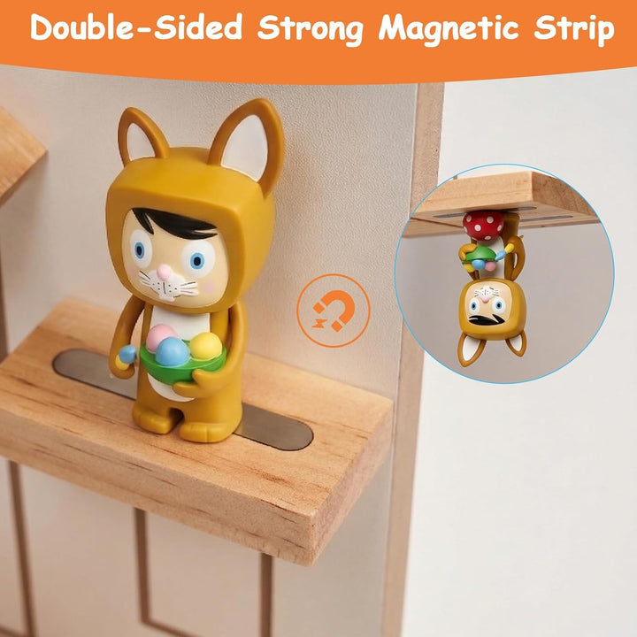 Gieanoo für Tonie Regal, Hausform Toniebox Wandregal Kompatibel Toniebox2/1 | Magnetische Tonie Aufb
