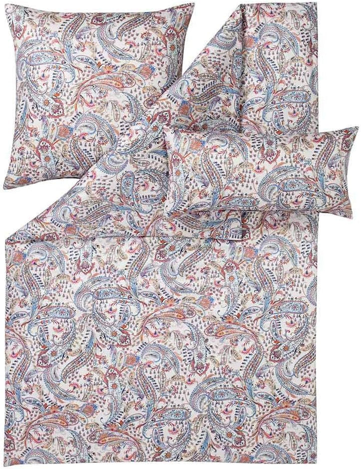 ESTELLA Satin de Luxe Bettwäsche Ariana Multicolor 135x200 cm + 80x80 cm + 40x80 cm, 135x200 cm + 80