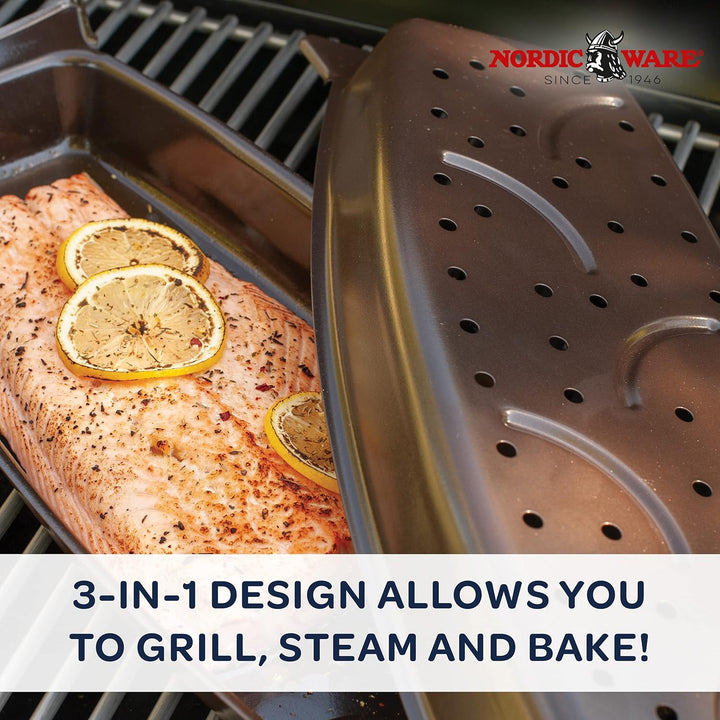Nordic Ware Nordic Ware 365 Indoor/Outdoor Grill Dampf, Herd, Backen, mehrfarbig