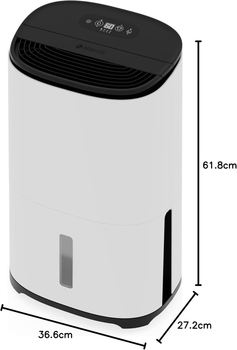 Meaco Ultra Leise Luftentfeuchter - MeacoDry Arete® One 25L Raumentfeuchter & Luftreiniger für Wohnu