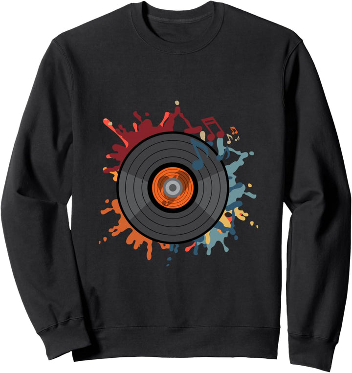 Retro Vinyl LP Plattensammler - Vintage Schallplatte Sweatshirt