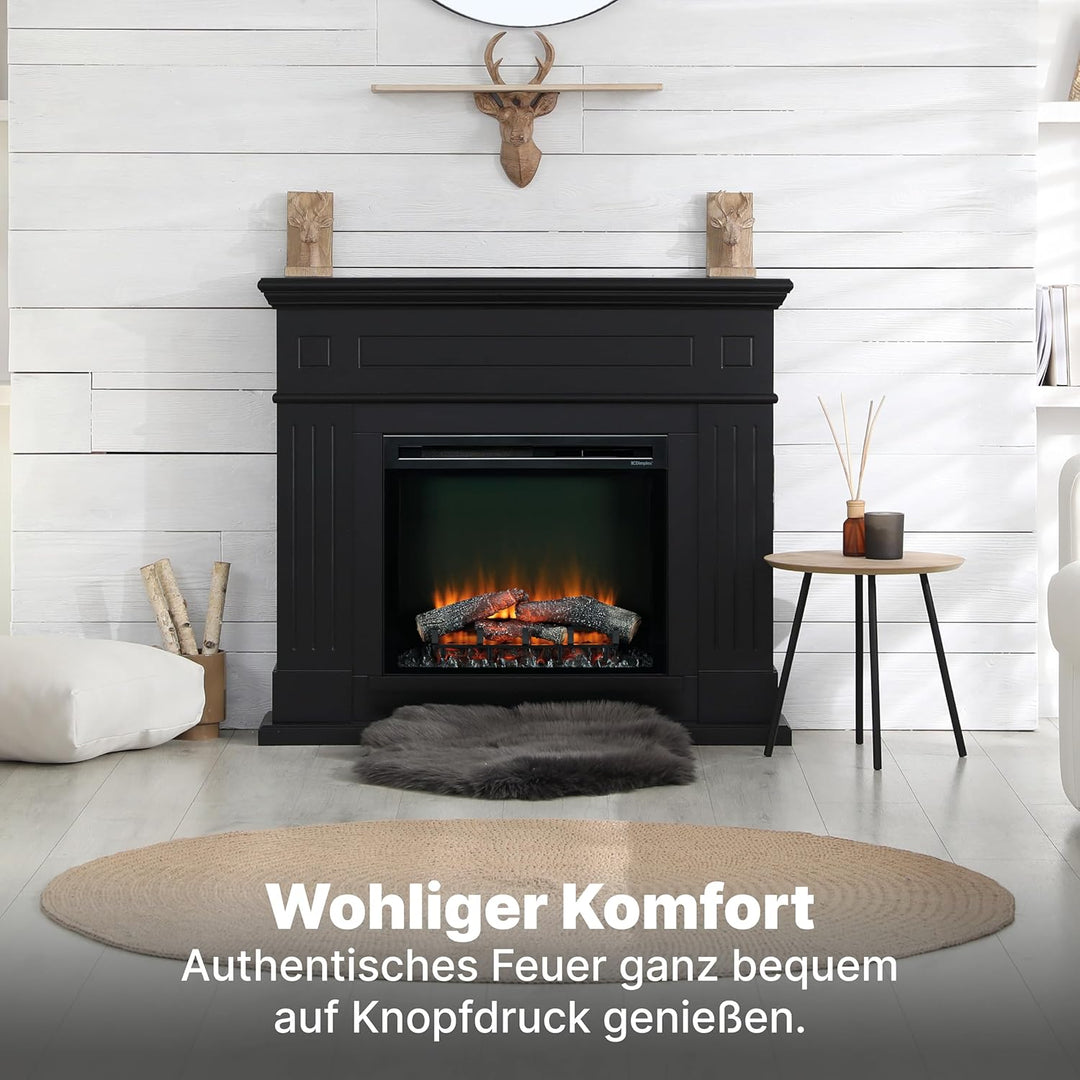 Dimplex 210975 XHD26 Firebox 26" Elektro-Kamineinsatz, 1400 W, Schwarz