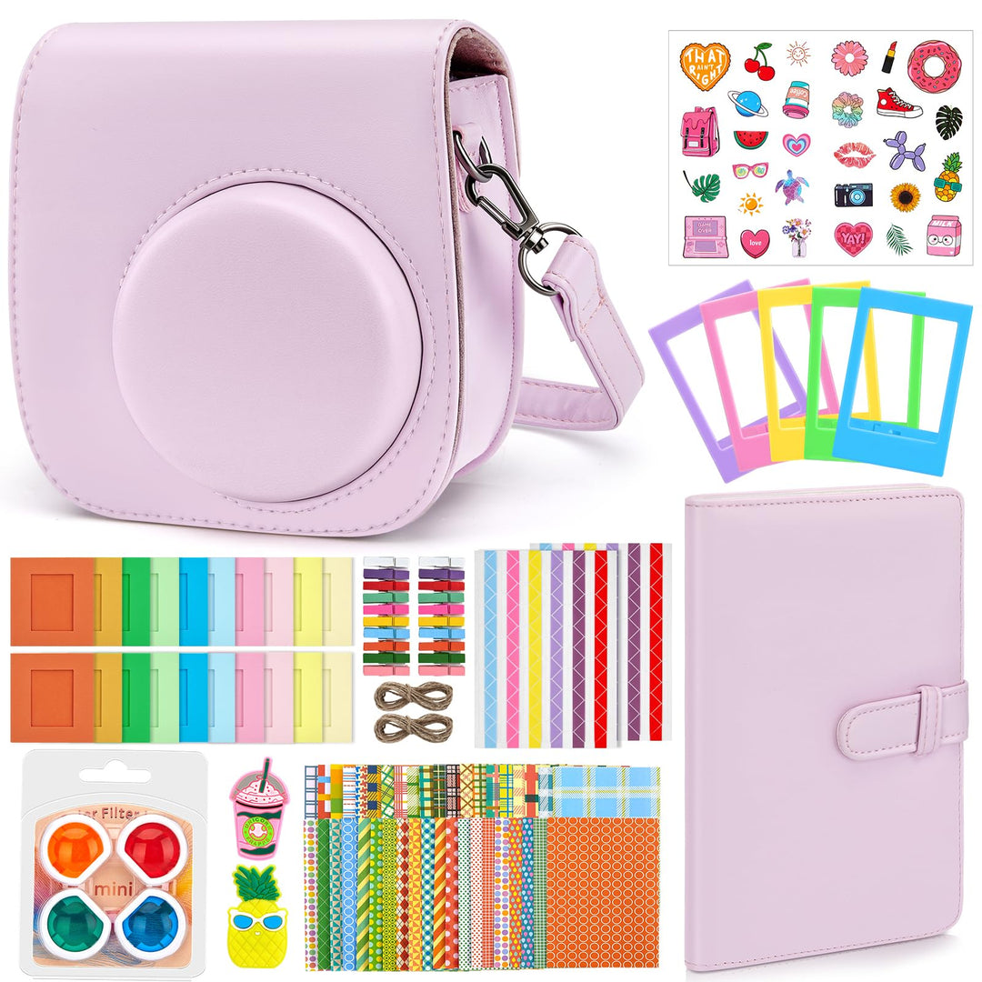 Eurhomewit Sofortbildkameras Zubehör Set für Fujifilm Instax Mini 12, Enthält Tasche für Instax Mini