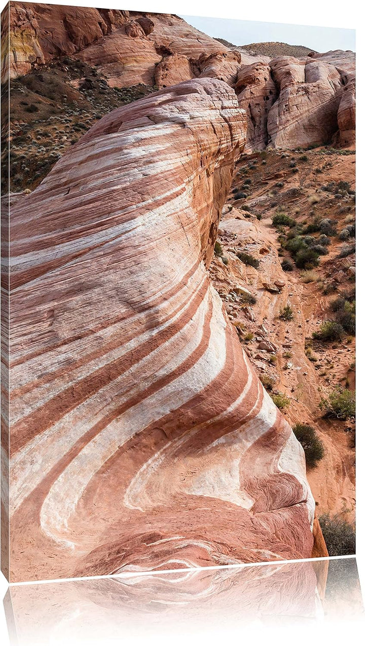 Wüste Nevada Grand Canyon, Format: 100x70 auf Leinwand, XXL riesige Bilder fertig gerahmt mit Keilra