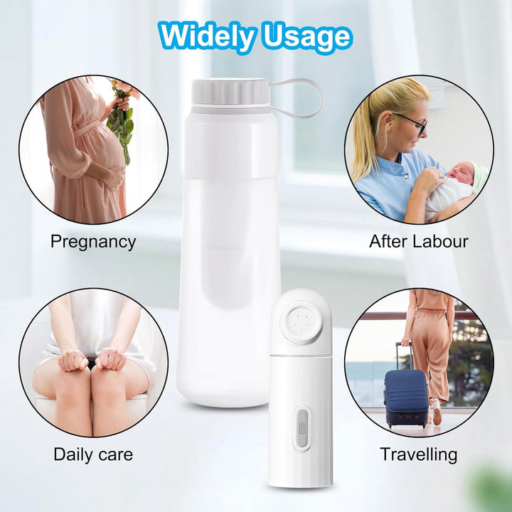 Reise Bidet, Elektrisch Bidet 350 ml Po Dusche Tragbare Bidet-Sprühgerät mit 2 Sprühmodi für Persönl
