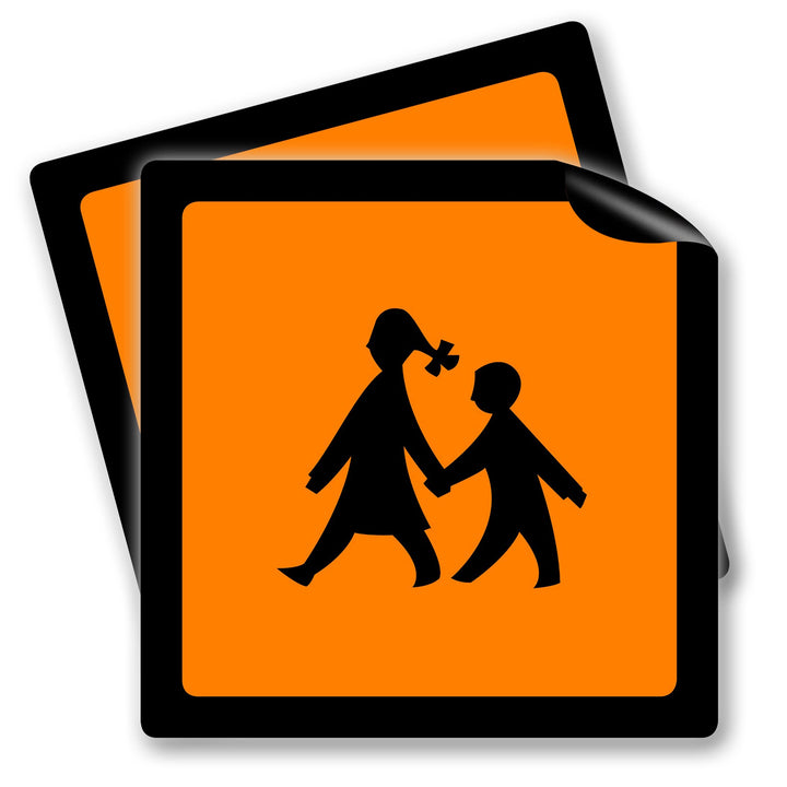 2x Schulbusschilder Magnetschild Warntafel Schulbustafel Magnet Auto Schild Warnschild (DOPPELPACK 2