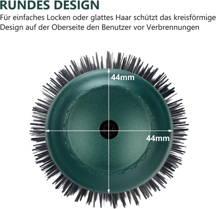 One-Step Warmluftbürste Föhnbürste, PARWIN PRO BEAUTY Rundbürstenföhn, 4 in 1 Rund Haartrockner lock