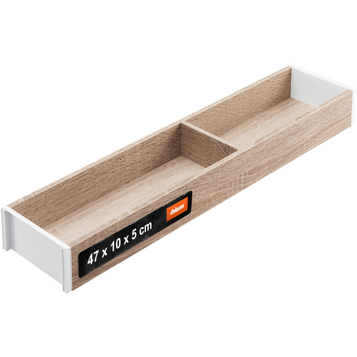 Blum AMBIA-LINE Schubladen-Organizer in hochwertigem Holzdekor | ideal für Küche, Bad & Kleiderschra