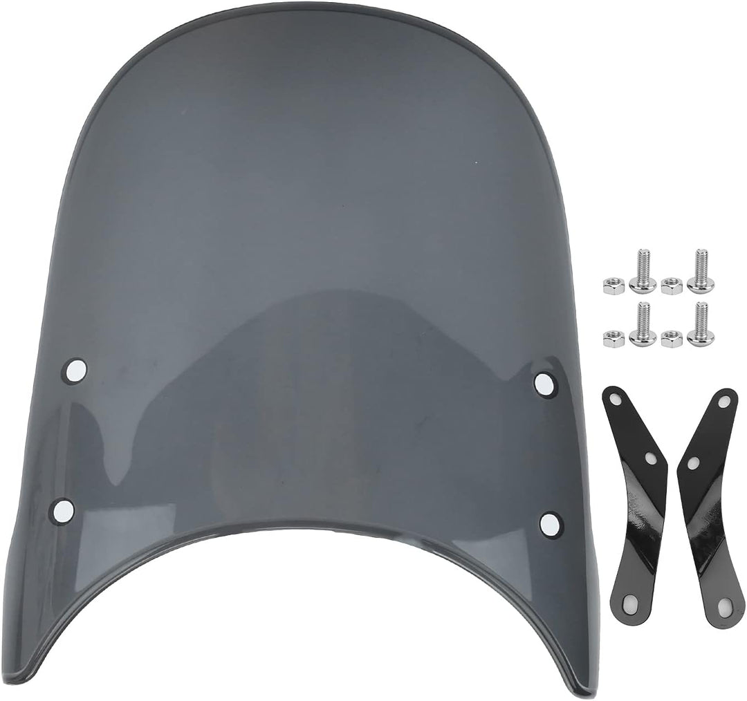 Yctze Motorrad Windschutzscheibe, Motorrad Windschutzscheibe Universal Anti-Crack Scratch Resistant