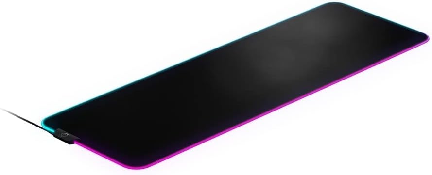 SteelSeries QcK Prism Cloth XL - Gaming Mauspad – 2 Zonen RGB-Beleuchtung – Grösse XL (900mm x 300mm