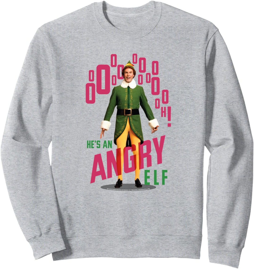 Elf He's an Angry Elf Weihnachten Sweatshirt