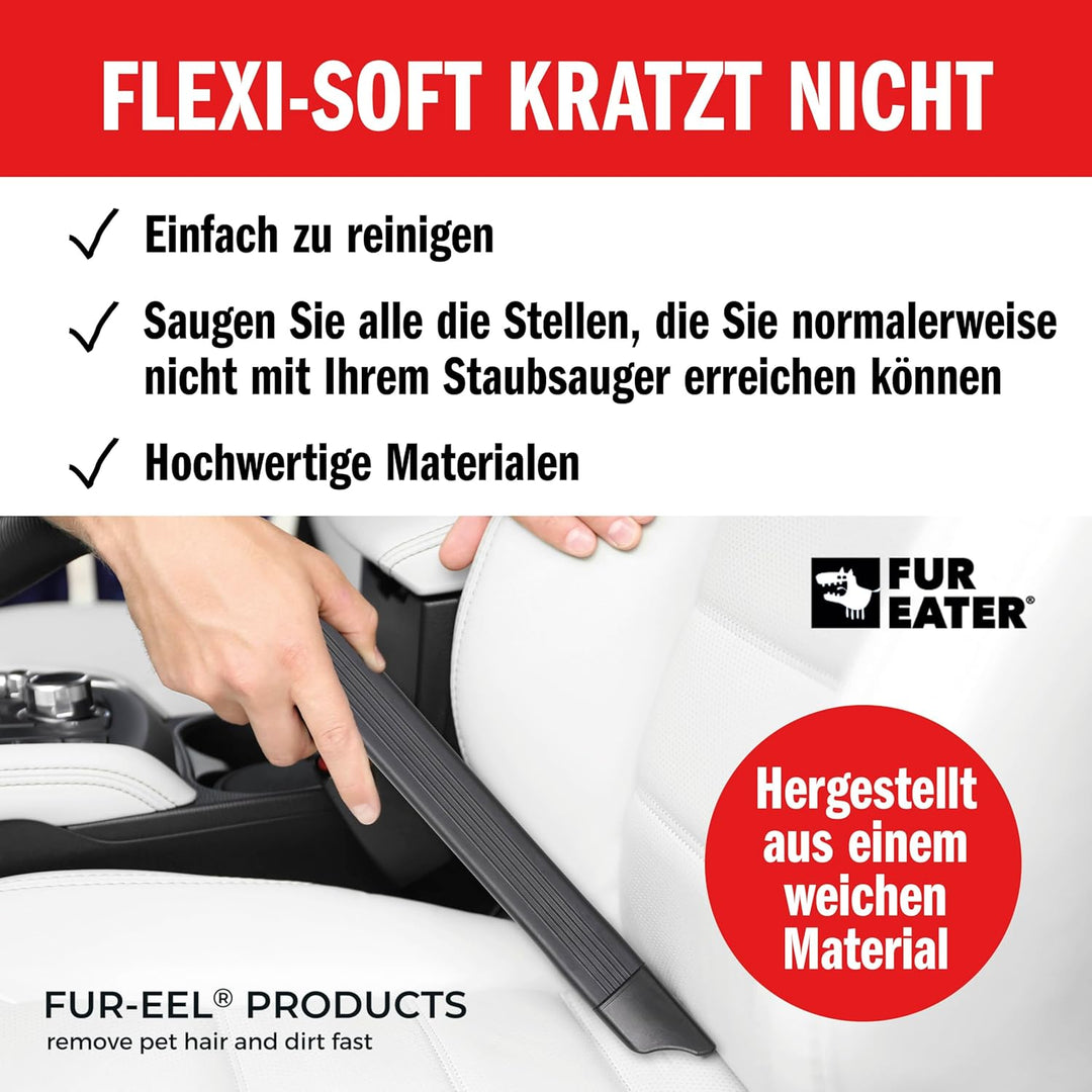 FUR-EEL Flexi-Soft Flexibel Fugendüse Staubsaugeraufsatz 46cm lange, Flachdüse Verlängerung Düse Zub