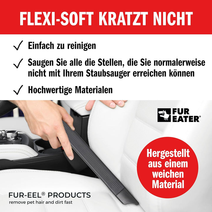 FUR-EEL Flexi-Soft Flexibel Fugendüse Staubsaugeraufsatz 46cm lange, Flachdüse Verlängerung Düse Zub