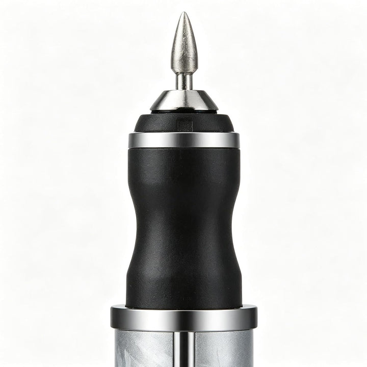 Nagelschleifer mit Aufsätzen 4-Gang wiederaufladbarer Pediküre-Trimmer Grau, Grau