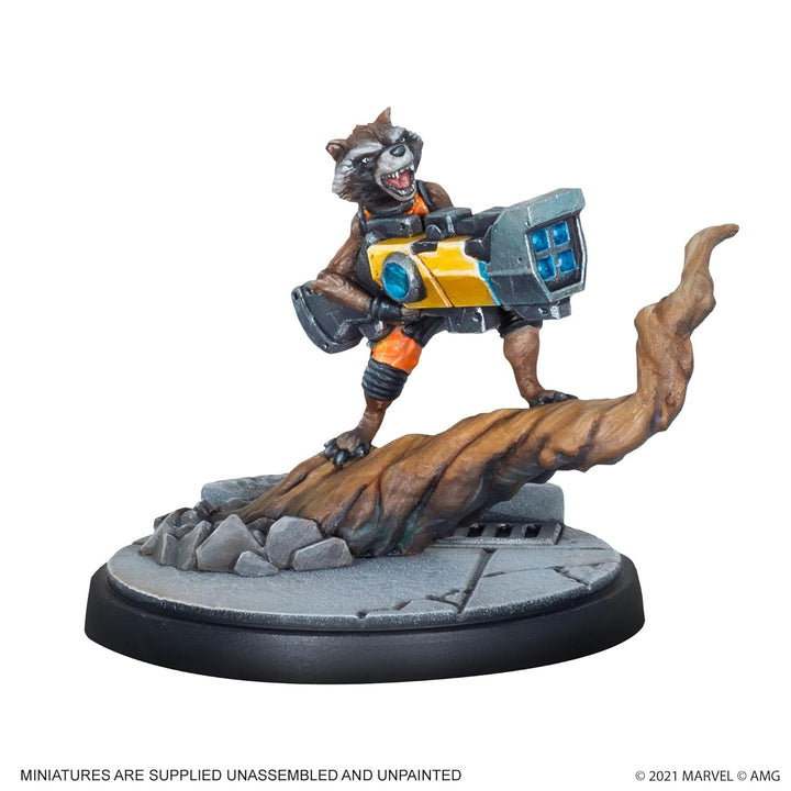 Atomic Mass Games , Marvel Crisis Protocol: Character Pack: Rocket and Groot, Miniatures Game, Ages