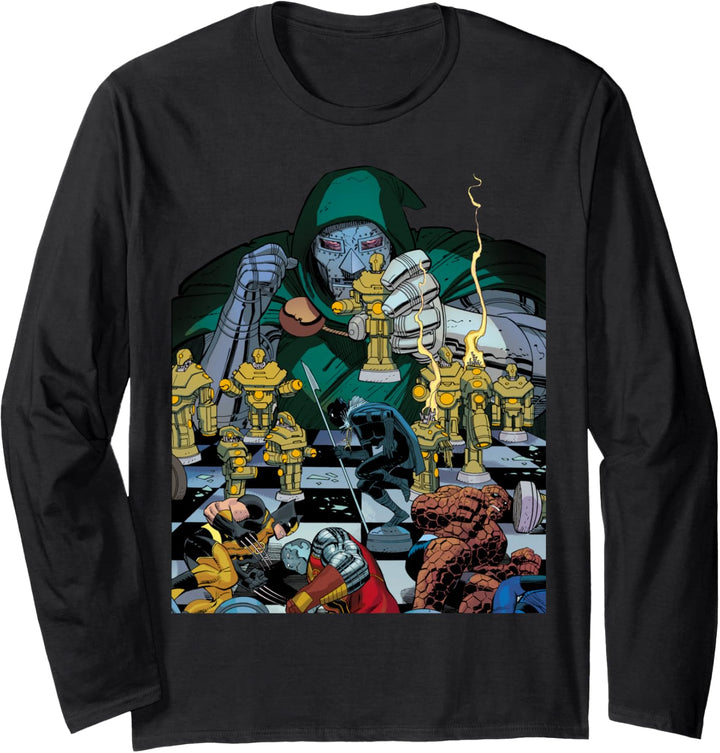 Marvel Doctor Doom Doomwar #3 Comic Cover Langarmshirt