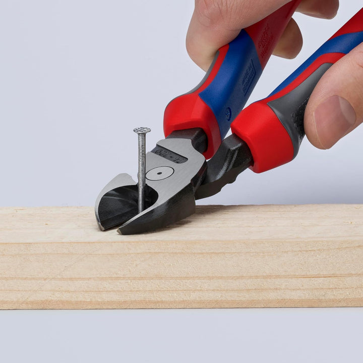 Knipex Kraft-Seitenschneider schwarz atramentiert, mit Mehrkomponenten-Hüllen 200 mm 74 22 200 Komfo