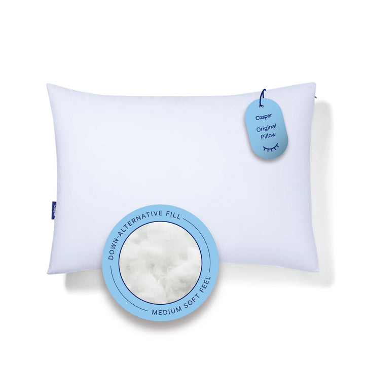Casper Sleep Original Kissen zum Schlafen, Kingsize, Weiss