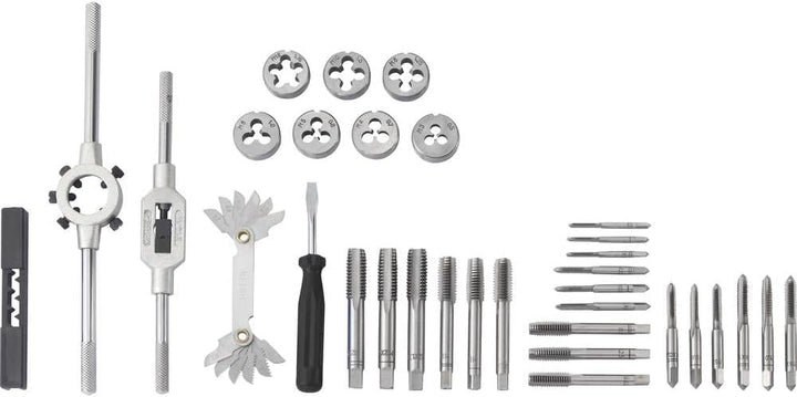TOOLCRAFT TO-7015521 Gewindeschneidsatz 32teilig Stahl M3 x 0.50, M4 x 0.70, M5 x 0.80, M6 x 1, M8 x
