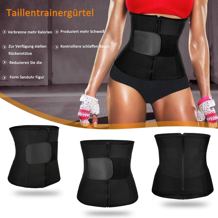 Gotoly Damen Bauchweggürtel Taillenformer Sport Fitnessgürtel Schwitzgürtel Body Shaper Verstellbare