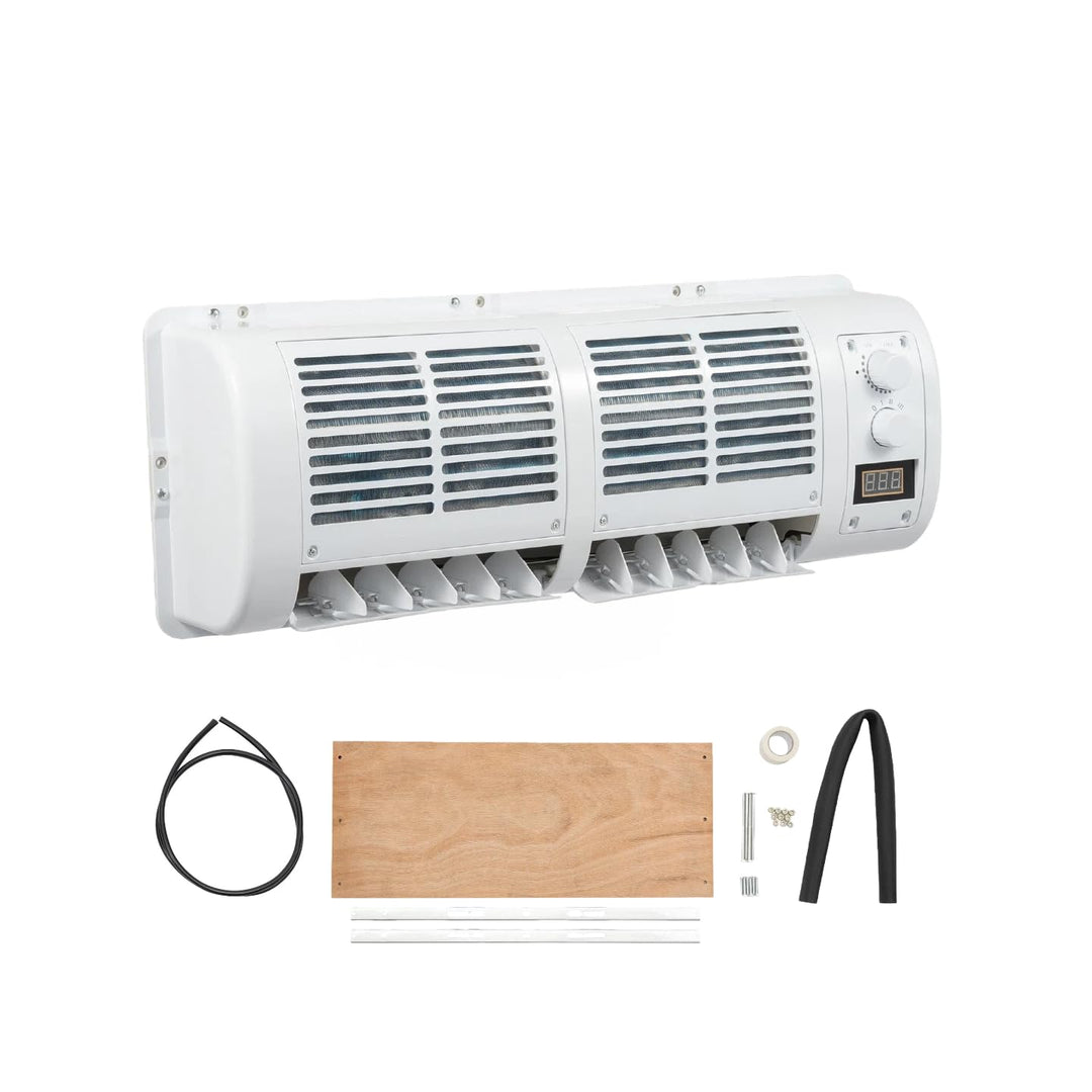 12V LKW Klimaanlage mit LCD Display, 100W Auto Split Klimagerät mit 3 Stufen & Temp Regler, Wandklim