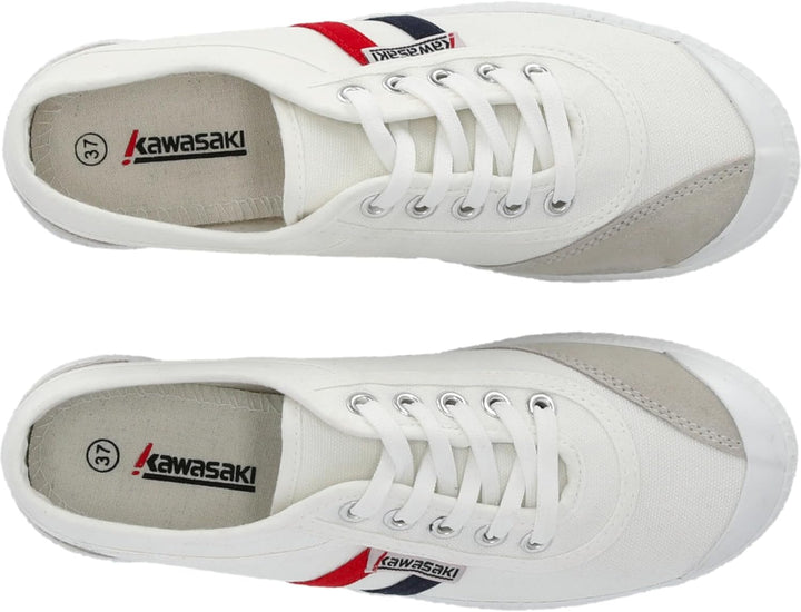 Kawasaki Unisex Sneaker Retro Canvas 37 EU 1002 White, 37 EU 1002 White