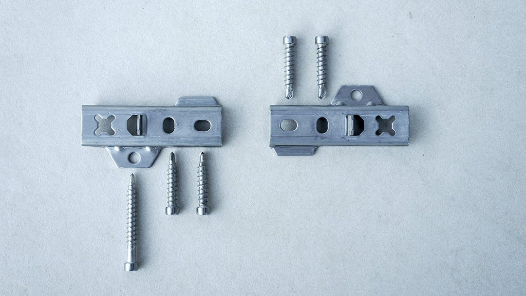 DILA 2 / 17 mm Universal Terrassenverbinder-Set | Edelstahl| Terrassenbefestigung (200 Stk.)