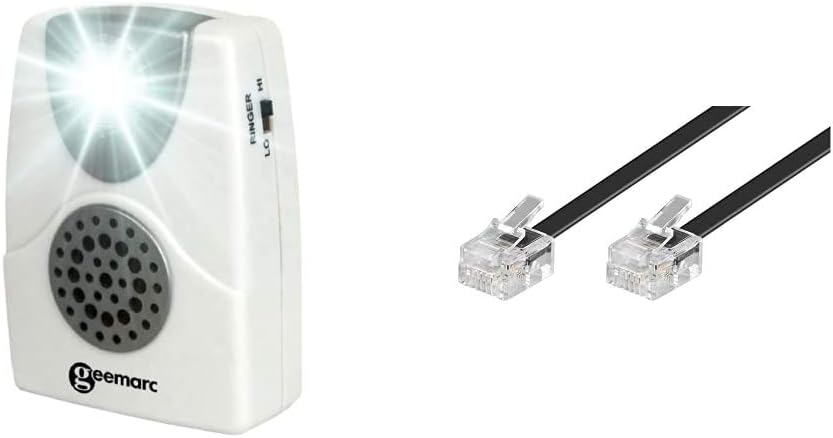 Geemarc CL11Geemarc CL11 Akustische Telefon-Anrufanzeige mit Blitzlicht & Goobay 50318 Modularanschl