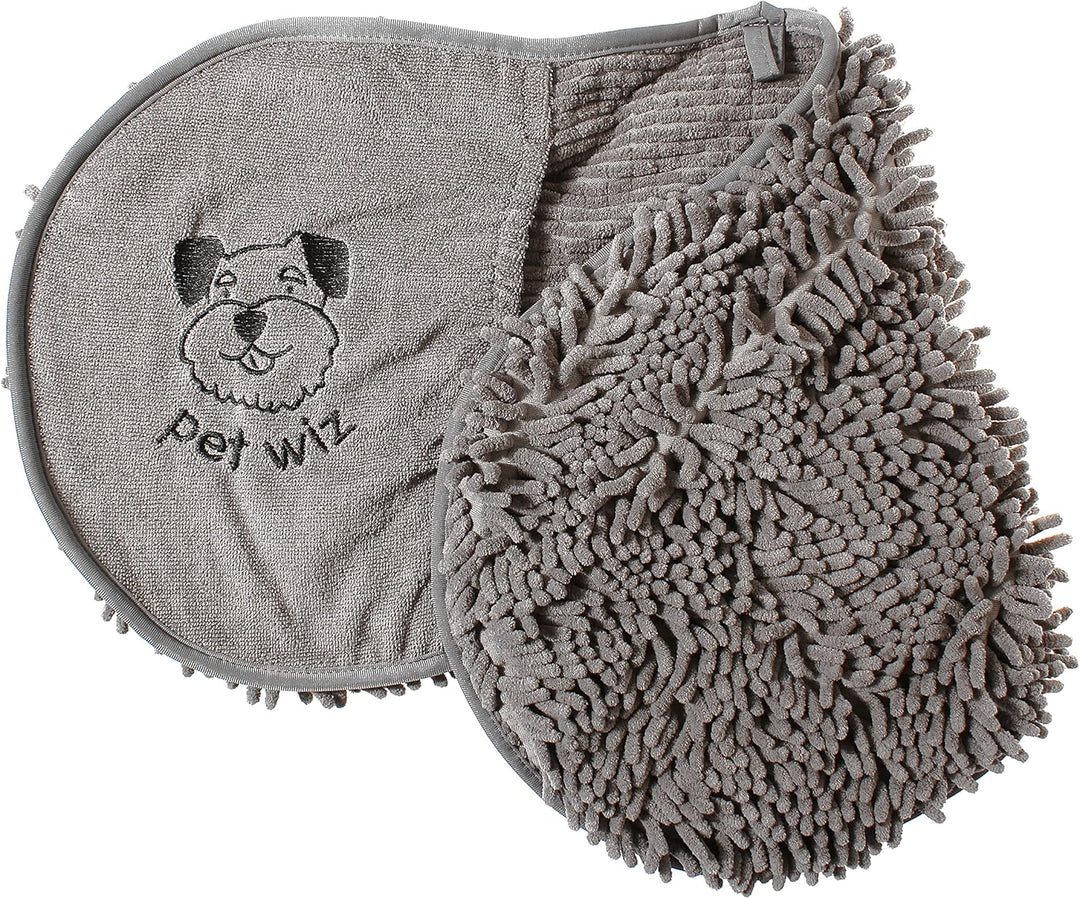 pet wiz Mikrofaser-Handtuch für Nudeln/Chenille, super saugfähig, schnell trocknend, leicht, mit pra