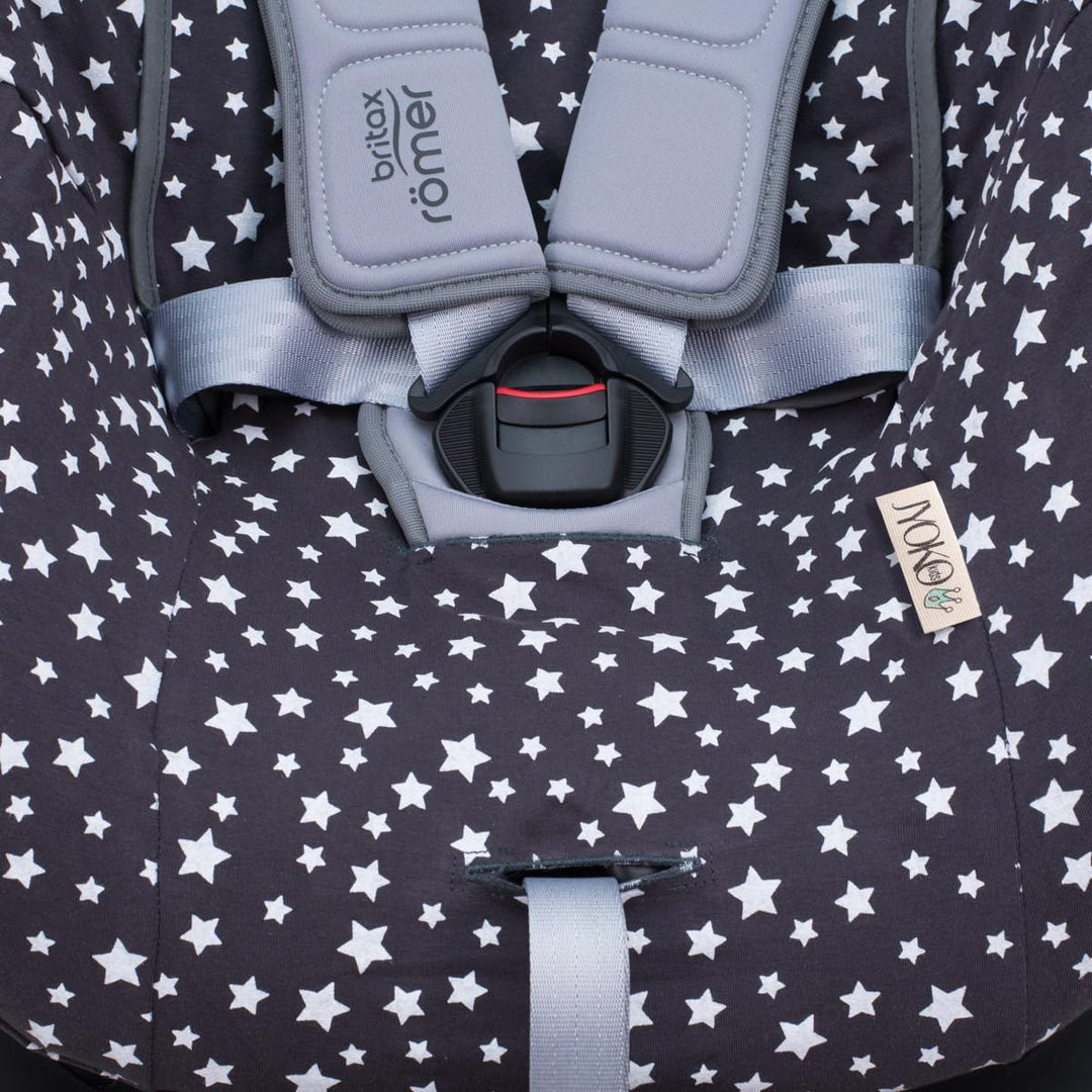 JYOKO Kids Bezug kompatibel mit Romer Dualfix, Swingfix (Winter SkyDUALFIX ISIZE - SWINGFIX ISIZE) D