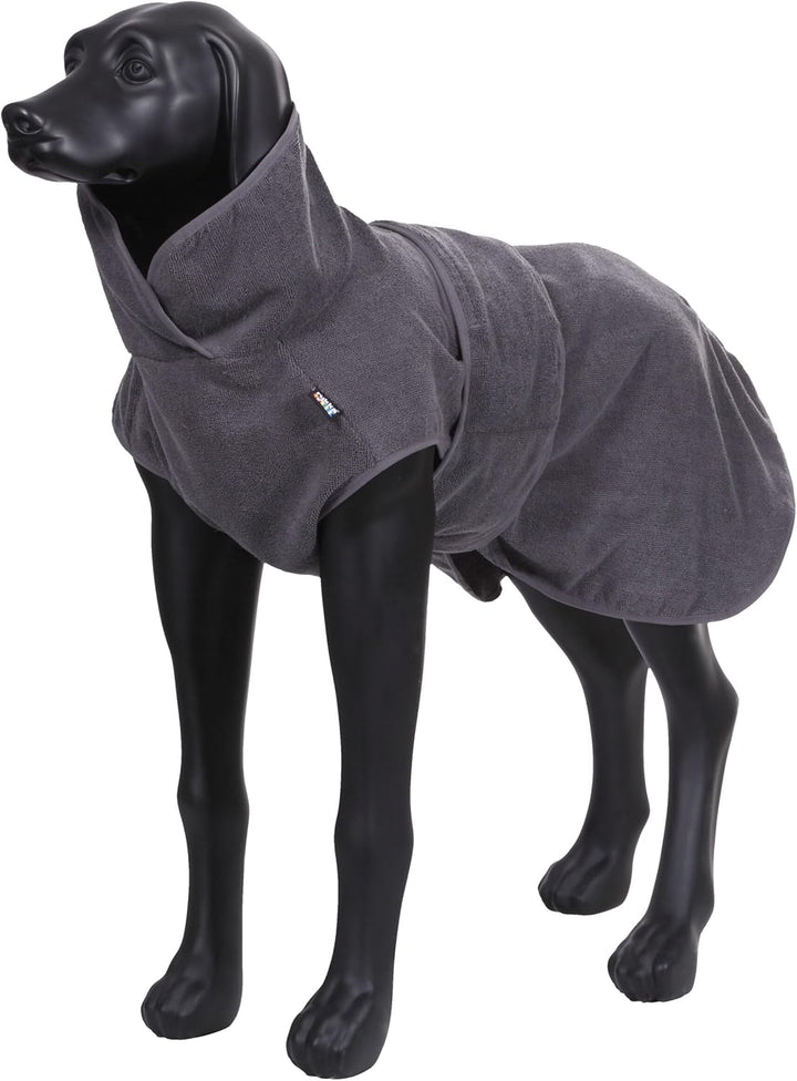 rukka Pets Micro Light Bademantel für Hunde Anthrazit L L anthrazit