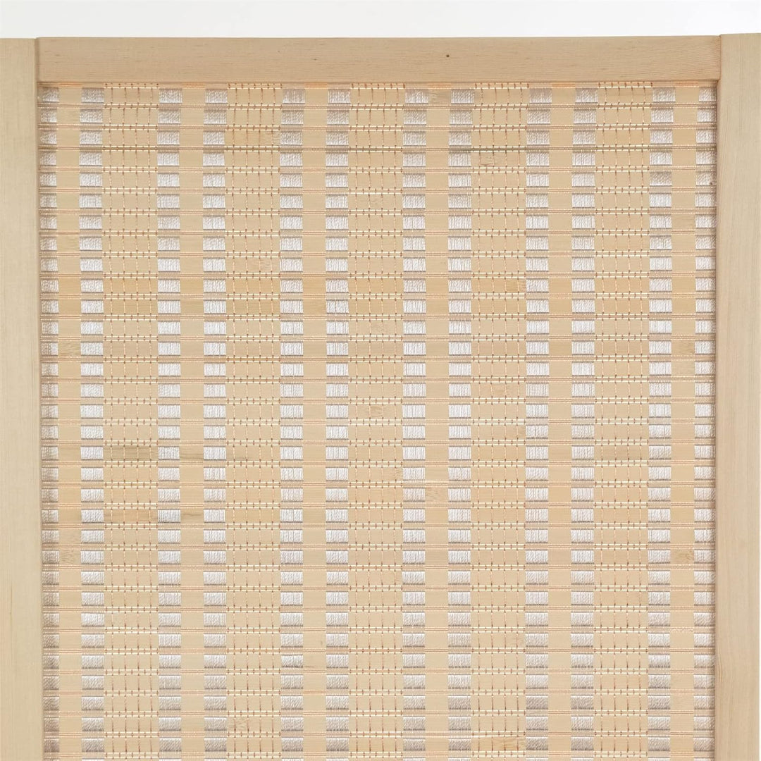 DESIGN DELIGHTS RAUMTEILER Bastia | 170x120 cm, Bambus, Holz, gewebter Faden | Paravent, Trennwand,