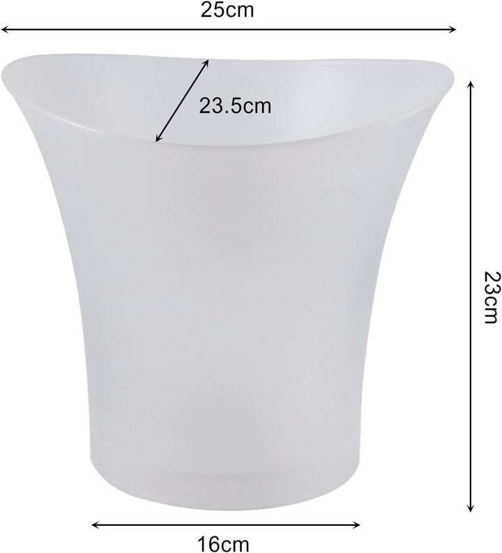 3er-Pack LED-Eiswürfel, 5 l Wein-Eiskübel mit verschiedenen Farben, für den Aussenbereich, Bar, Zuha