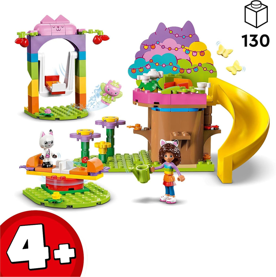 LEGO Gabby's Dollhouse Kitty Fees Gartenparty Puppenhaus Spielzeug Set mit Gabby, Pandi und Kitty Fe