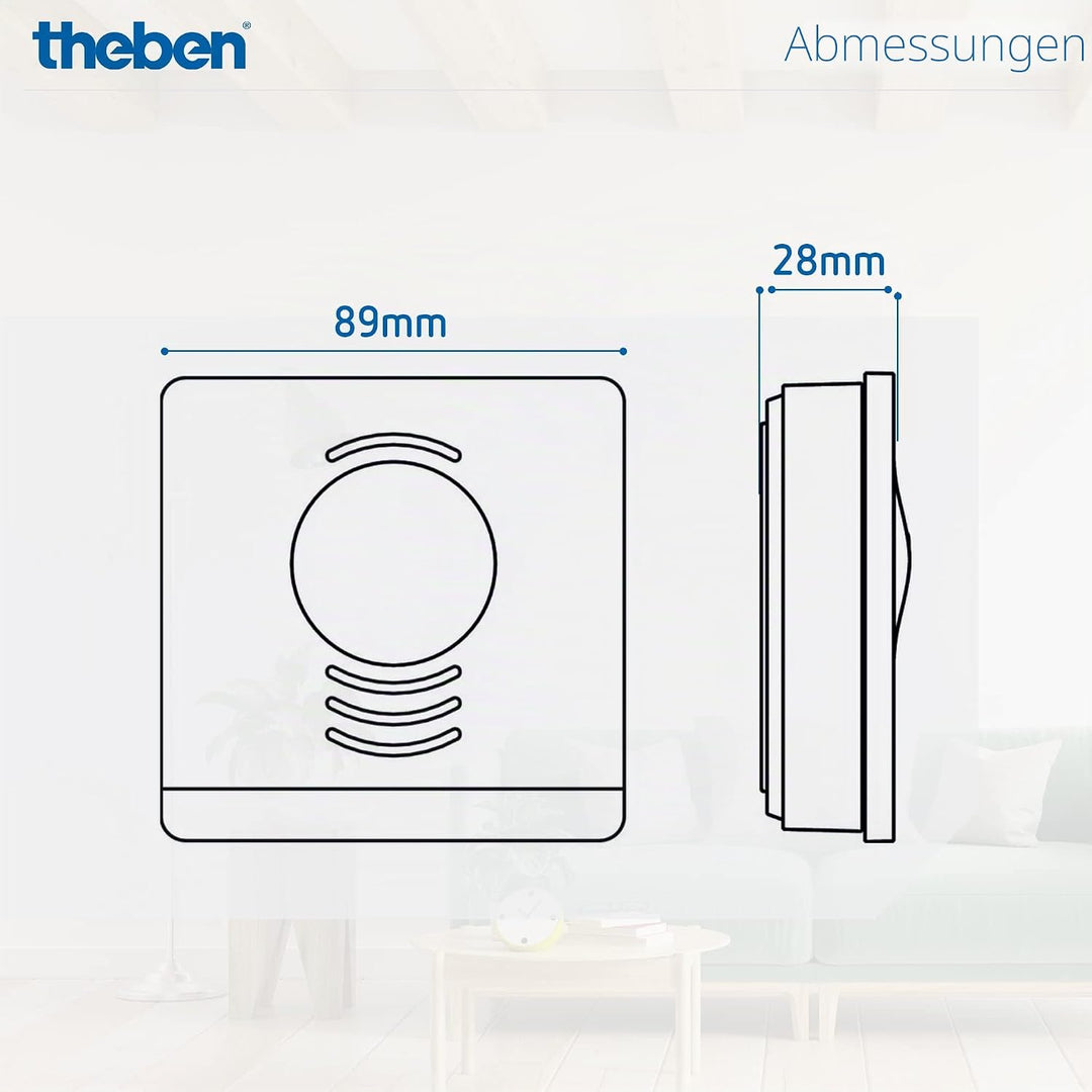 Theben 7169100 AMUN 716 transportabler CO2 Sensor I CO2 Luftgütemonitor I CO2 Melder I System für Üb