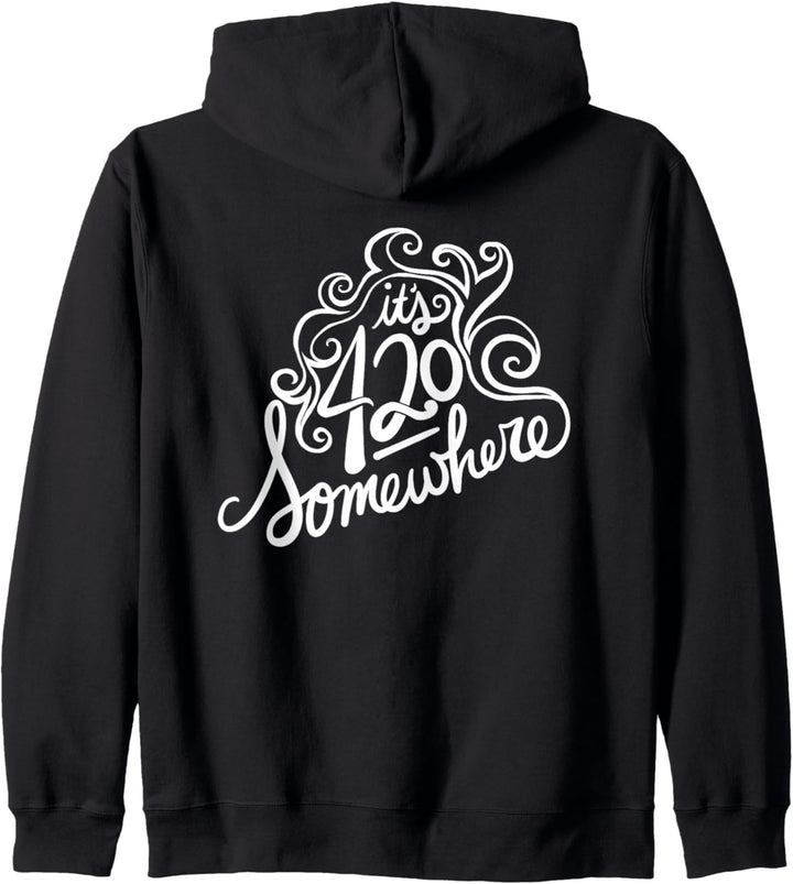 It's 420 somewhere funny Kapuzenjacke