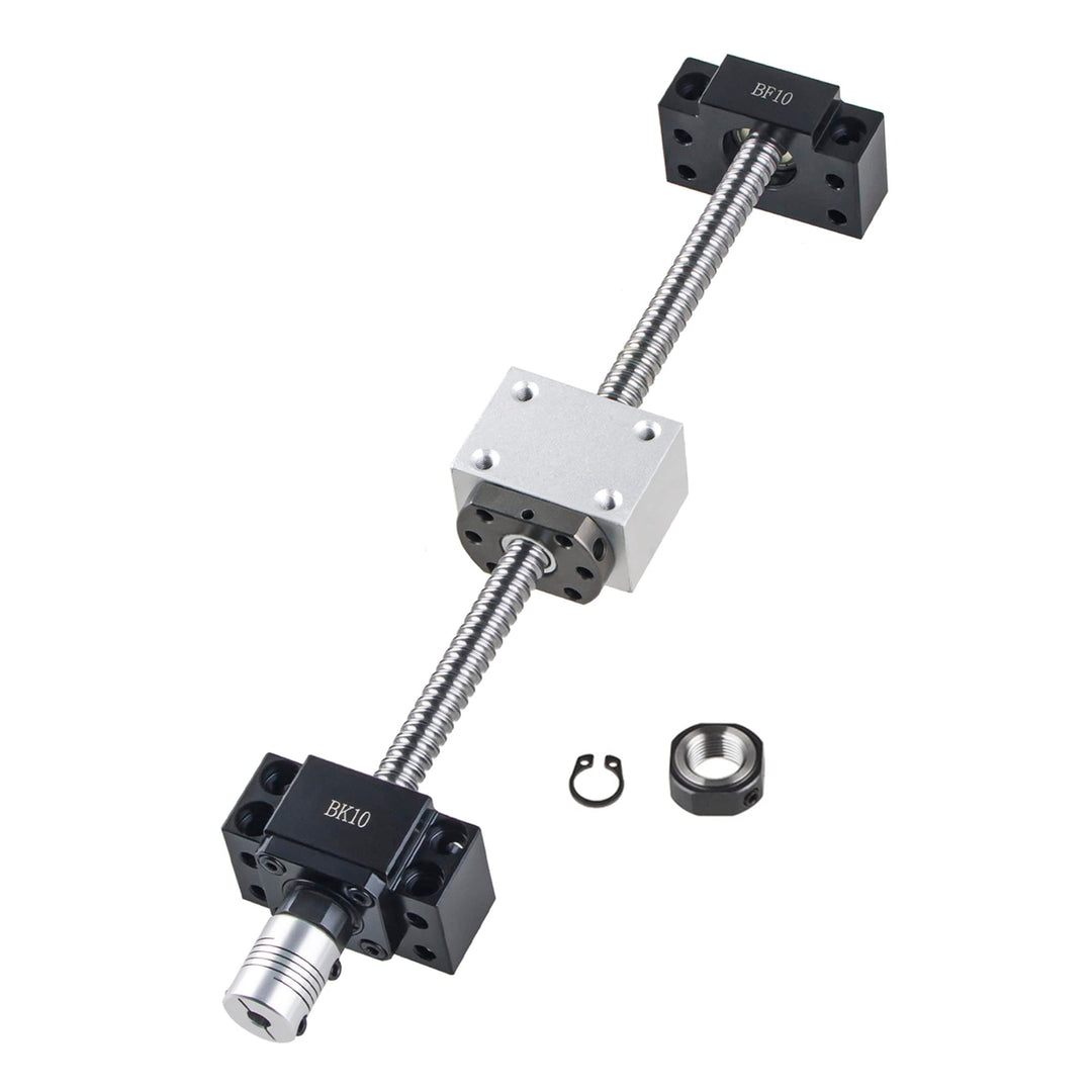 CNCMANS SFU1204 Kugelumlaufspindel, SFU1204 350mm Edelstahl Ball Screw Gewindespindel mit Bearbeitet