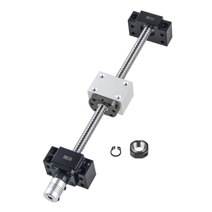 CNCMANS SFU1204 Kugelumlaufspindel, SFU1204 400mm Edelstahl Ball Screw Gewindespindel mit Bearbeitet