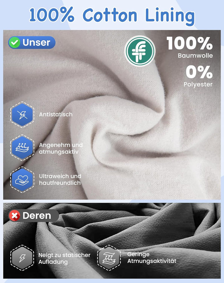KingCamp Kinderschlafsack 3 Jahreszeiten Deckenschlafsack für Kinder 100-140cm Leicht Warm für Campi