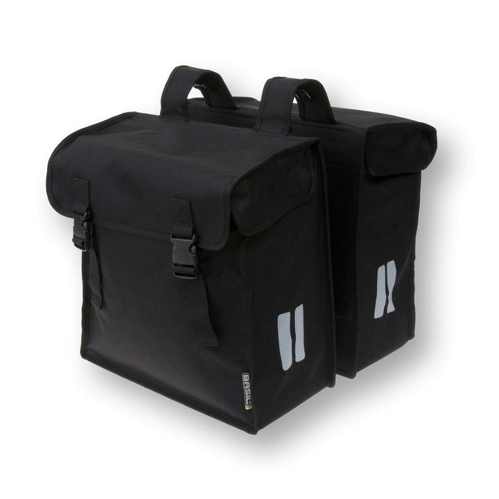 Basil Doppelpacktasche Mara XXL Fahrradtasche, Black, 36 cm x 16 cm x 45 cm, 36 cm x 16 cm x 45 cm