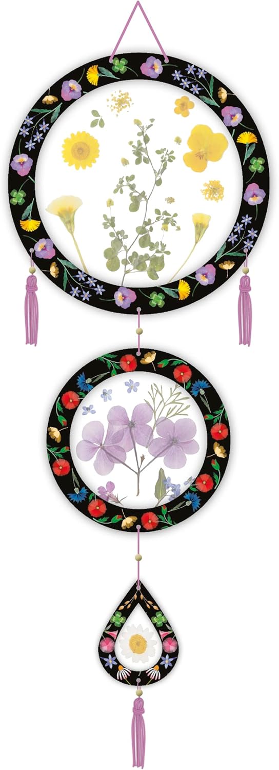 Janod - Blumenpresse für Kinder - 6 Bastelaktivitäten - Les Ateliers Déco - Kreatives Hobby Kinder -