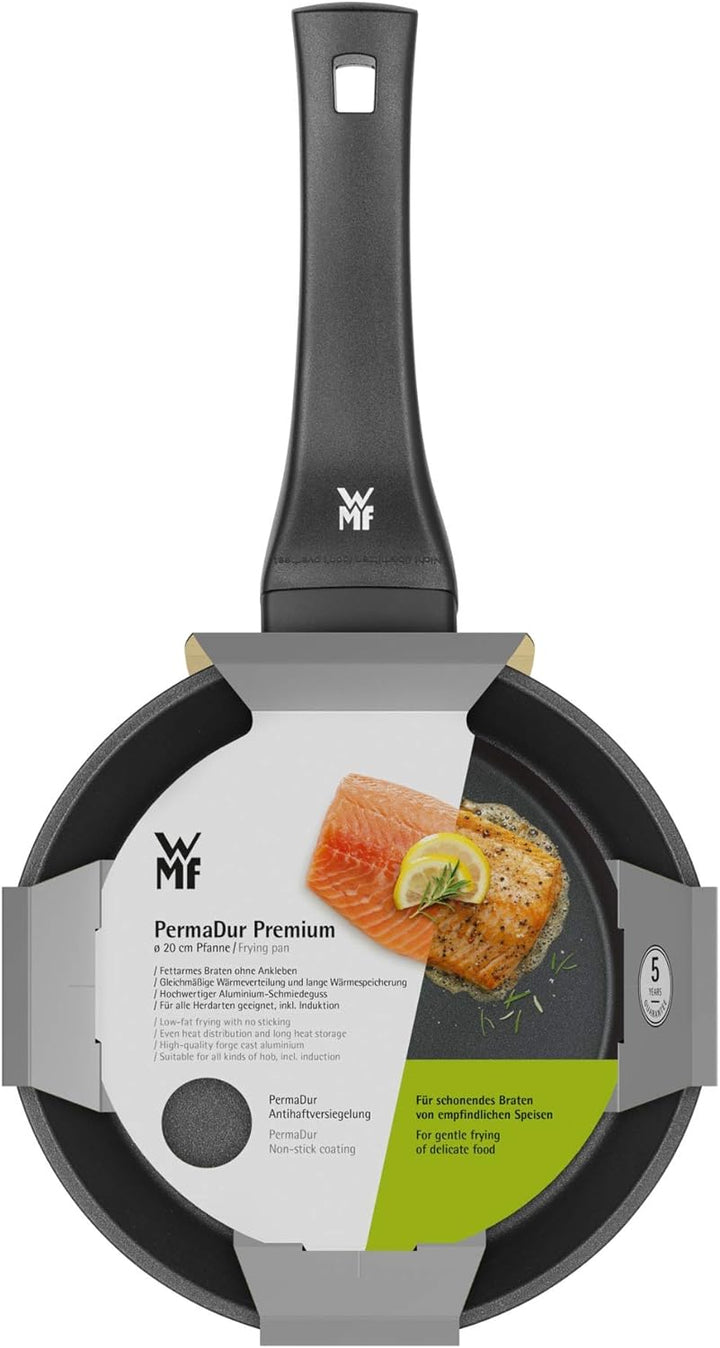 WMF Permadur Premium Bratpfanne Induktion 20 cm, Aluminium beschichtet, Kunststoffgriff mit Flammsch