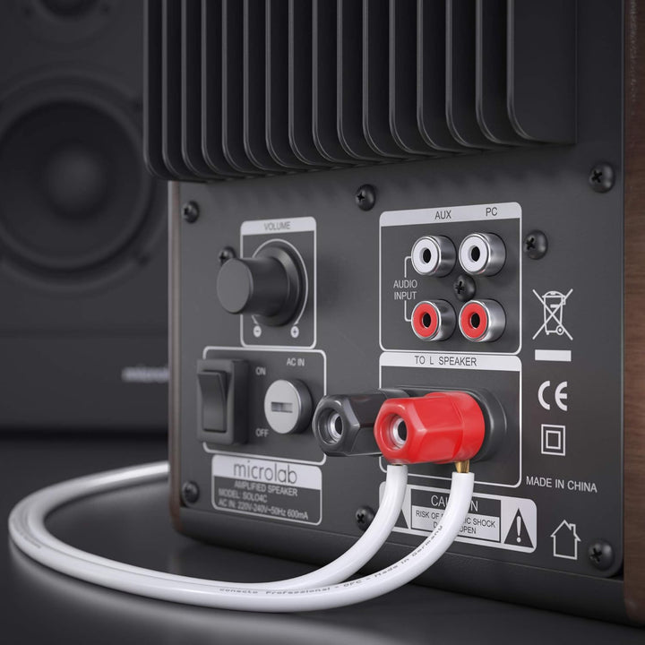 conecto CC50526 OFC Professional Audio Lautsprecherkabel, Querschnitt 2x1,50mm² (99,9% OFC Vollkupfe