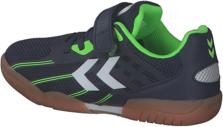 hummel Klettverschluss Multisport Shoe Root Elite Handball Kinder Grösse 28 EU Spectrum Blue, 28 EU