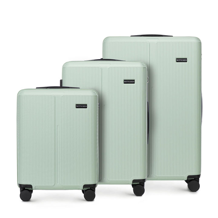 WITTCHEN Stripes Line Kofferset 3-teilig | ABS-Hartschalenkoffer, 4 Rollen 360° | Koffer Set Handgep