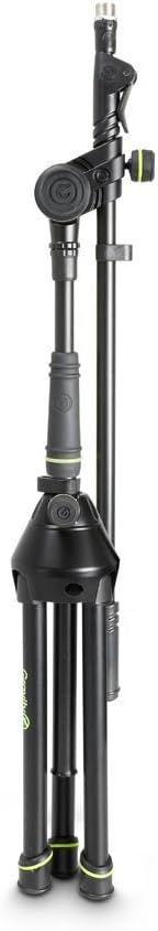 Gravity MS 4222 B - Mikrofonständer Kurz mit Dreibein-Klappfuss und 2-Punkt Ausziehgalgen, 880 mm Au