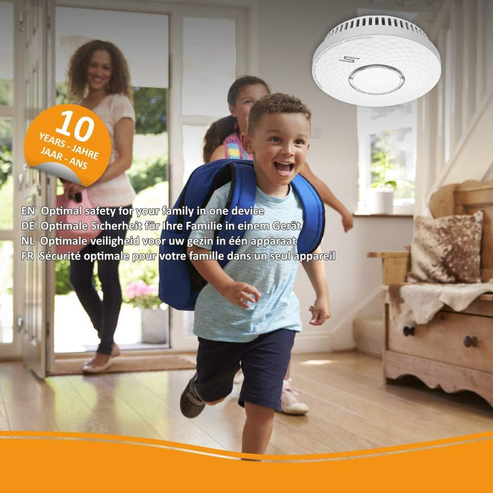 ELRO FV4310 Kombi-Melder - Rauch- und Kohlenmonoxidmelder mit 10 Jahren Batterielaufzeit