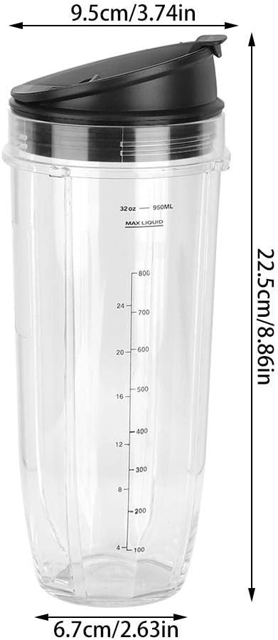 Fdit Ninja Ersatzteil-Set für Ninja 900W 1000W Blender (1#) Durchsichtig, Durchsichtig