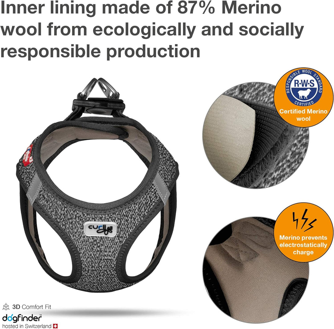 Vest Harness Merino Black XS XS Black, XS Black