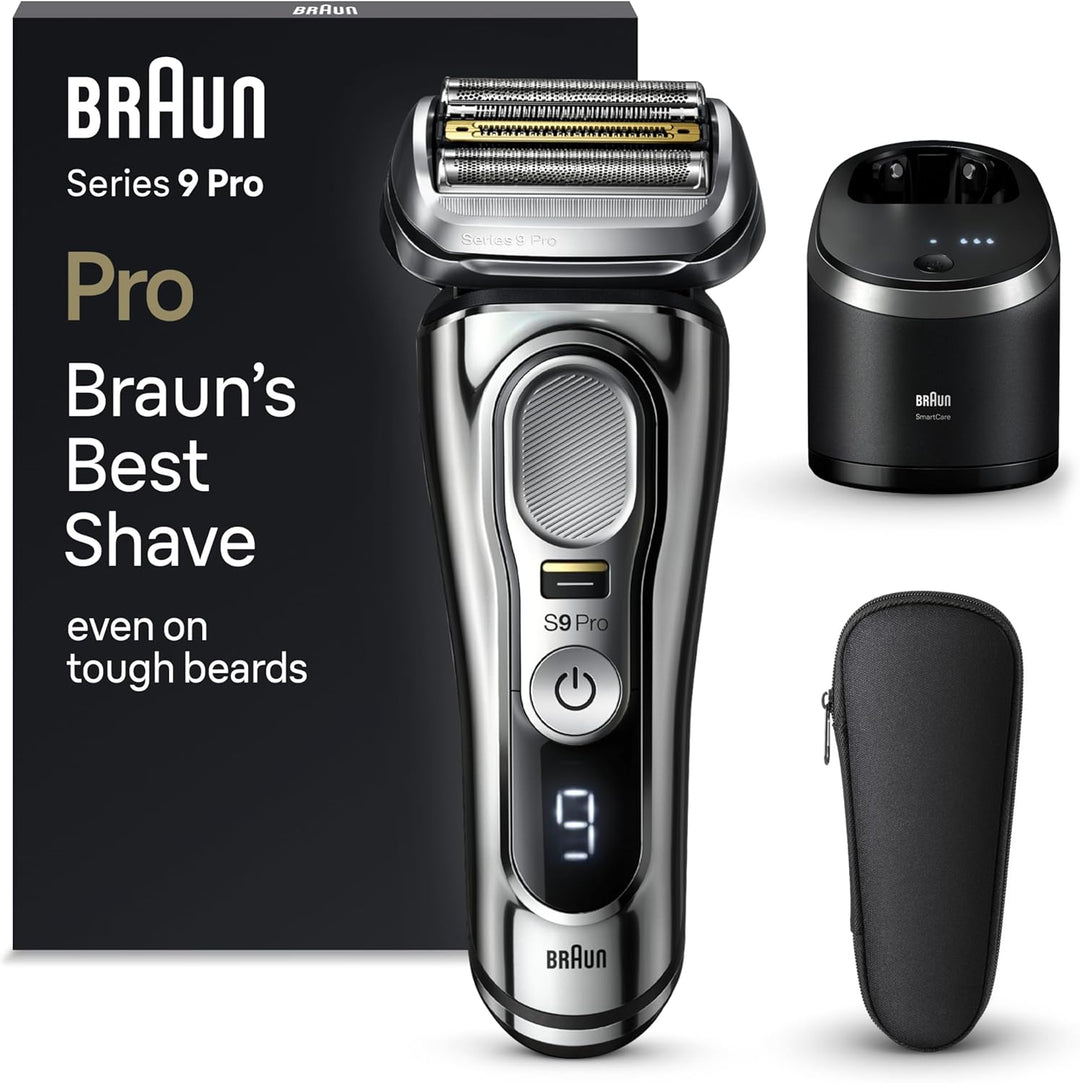 Braun Series 9 Pro Premium Elektrorasierer mit 4+1 Scherkopf, Rasierer Herren Elektrisch, ProLift Tr